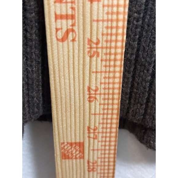 Loft Brown Open Shoulder Knit Sweater Tunic large - Picture 4 of 11